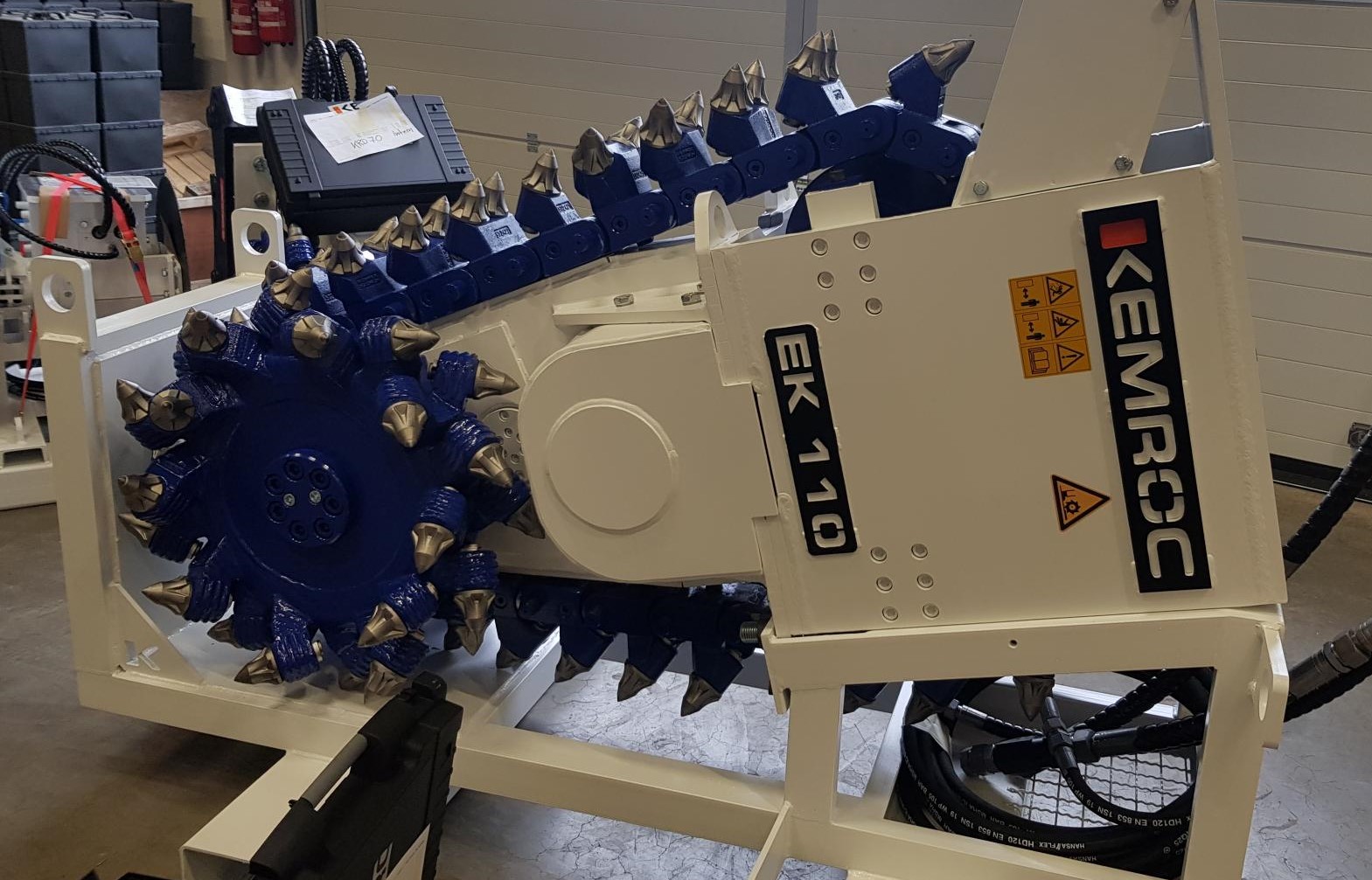 Цепная фреза для экскаватора KEMROC EK 110_800