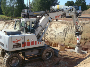 Раскрытие буронабивных свай