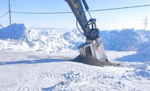 траншеекопатель для резки льда