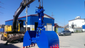 Разгрузка ковшем